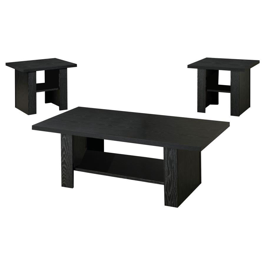 Coaster Rodez 3-piece Occasional Table Set Black Oak Model 700345