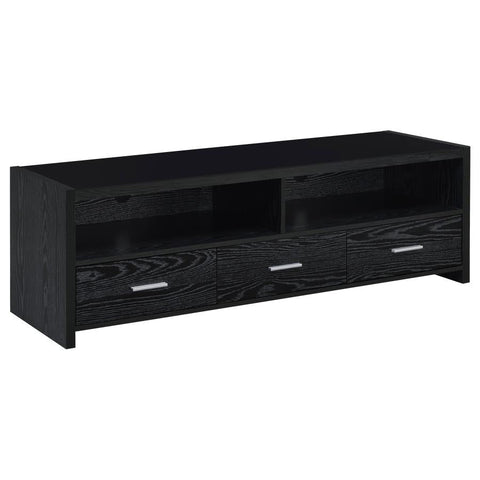 Coaster Alton 62" 3-drawer TV Console Black Oak Model 700645