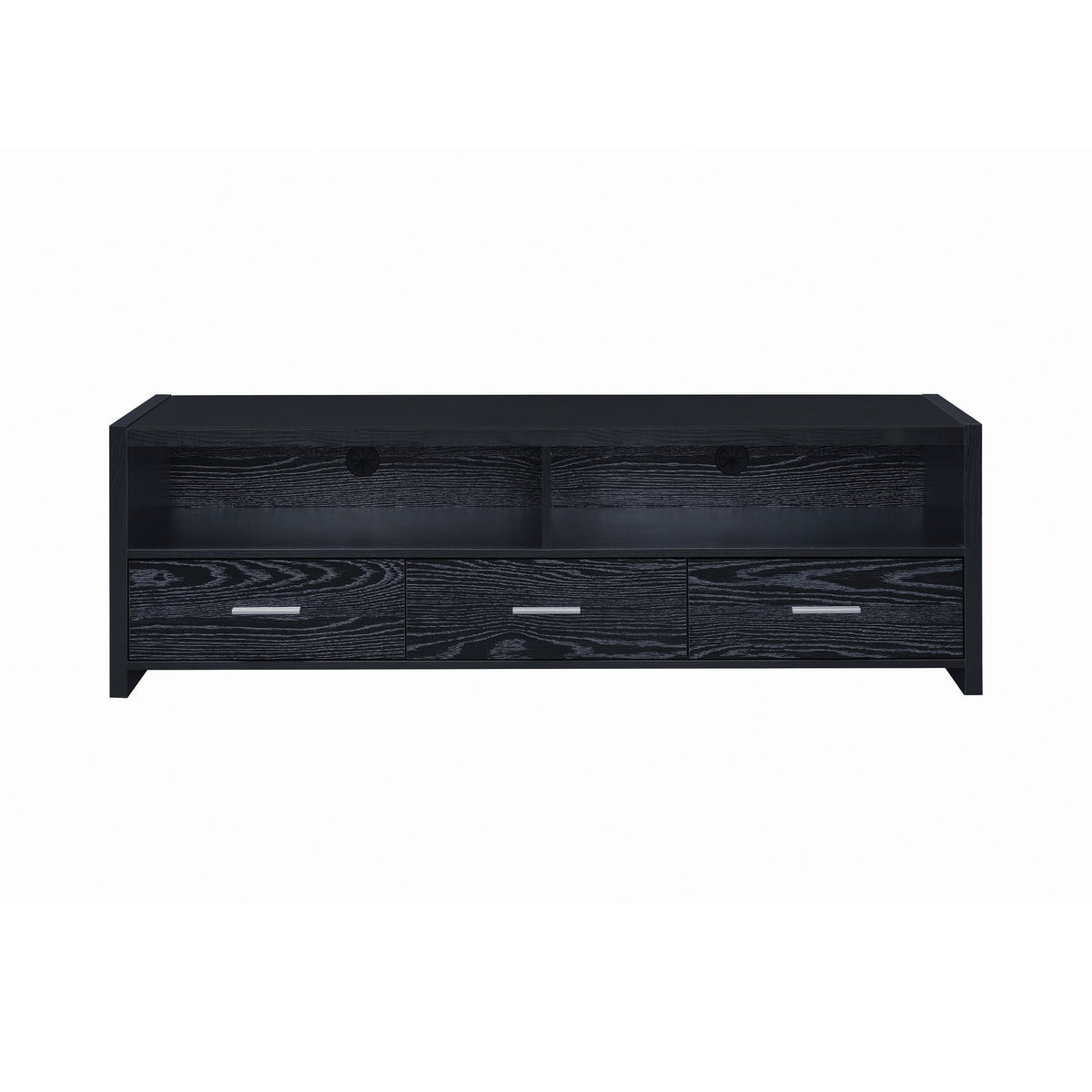 Coaster Alton 62" 3-drawer TV Console Black Oak Model 700645