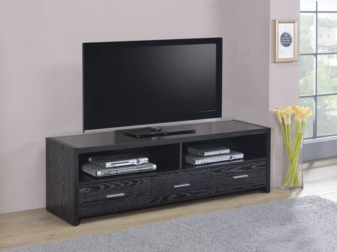 Coaster Alton 62" 3-drawer TV Console Black Oak Model 700645