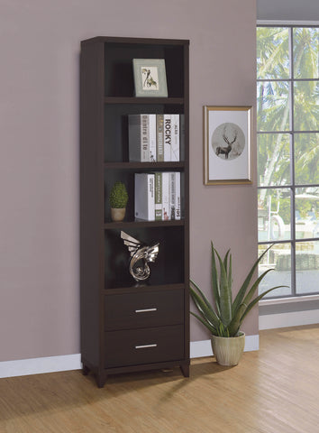 Coaster Lewes 2-drawer Media Tower Cappuccino Model 700882
