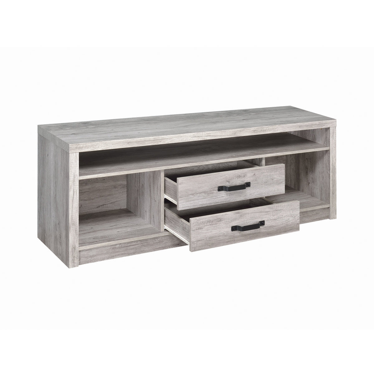 Coaster Burke 2-drawer TV Console Grey Driftwood Model 701024
