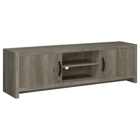 Coaster Hays 2-door TV Console Grey Driftwood Model 701025