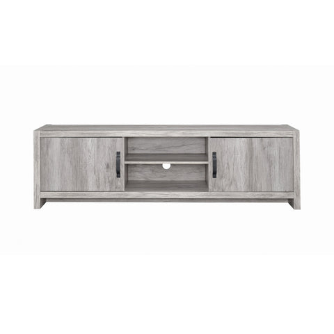 Coaster Hays 2-door TV Console Grey Driftwood Model 701025