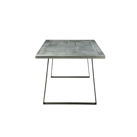 Kaylia Aluminum & Gunmetal Dining Table Model 70105 By ACME Furniture