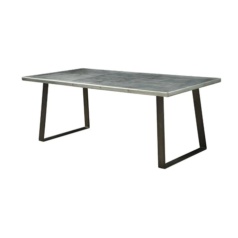 Kaylia Aluminum & Gunmetal Dining Table Model 70105 By ACME Furniture