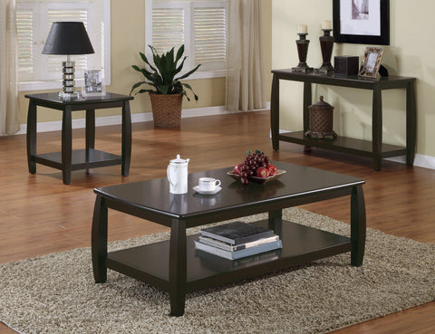 Coaster Dixon Rectangular Coffee Table with Lower Shelf Espresso Model 701078