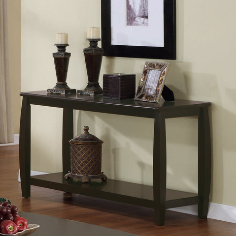 Coaster Dixon Rectangular Sofa Table with Lower Shelf Espresso Model 701079