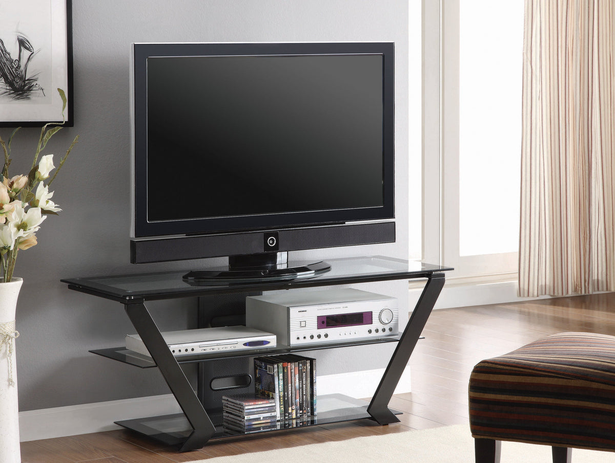 Coaster Donlyn 2-tier TV Console Black Model 701370