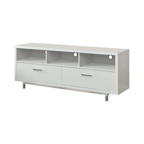 Coaster Casey 2-drawer Rectangular TV Console White Model 701972