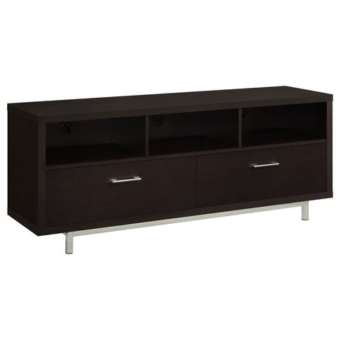 Coaster Casey 2-drawer Rectangular TV Console Cappuccino Model 701973