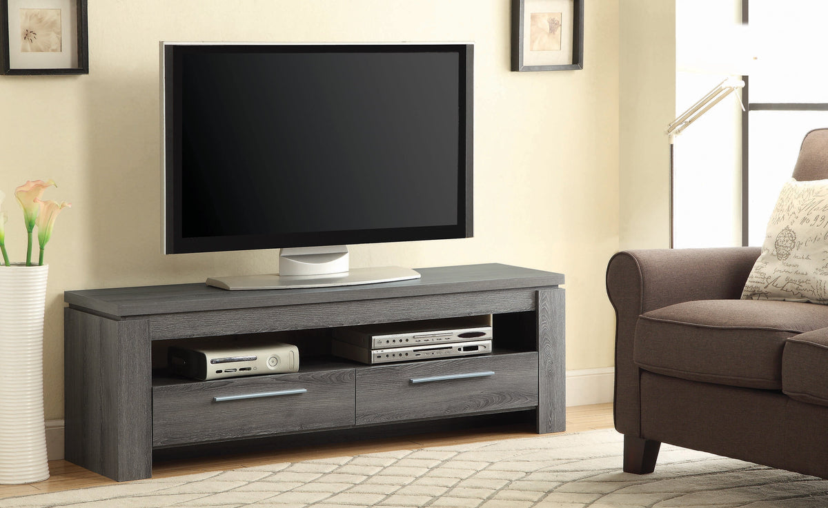 Coaster Elkton 2-drawer TV Console Weathered Grey Model 701979