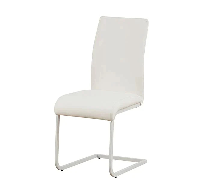 Gordie White PU Side Chair Model 70262 By ACME Furniture