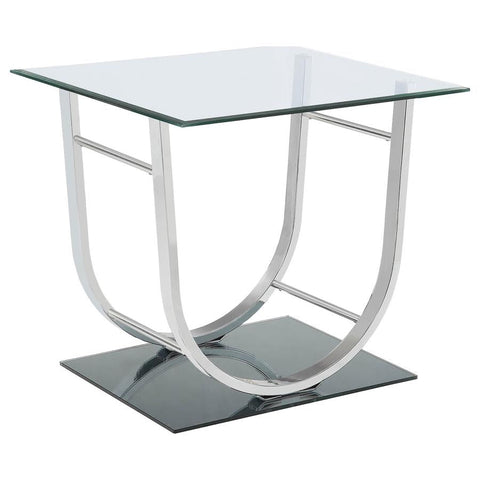 Coaster Danville U-shaped End Table Chrome Model 704987