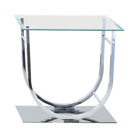 Coaster Danville U-shaped End Table Chrome Model 704987