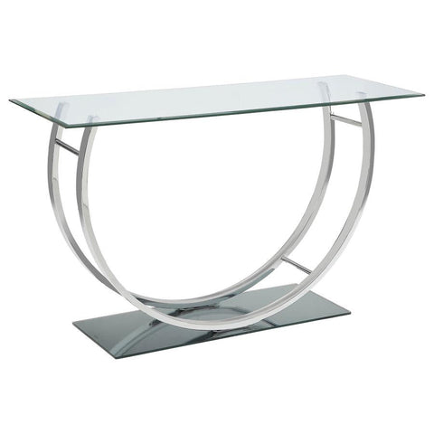 Coaster Danville U-shaped Sofa Table Chrome Model 704989