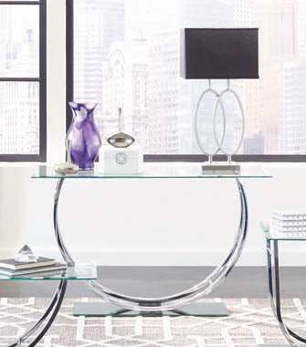 Coaster Danville U-shaped Sofa Table Chrome Model 704989