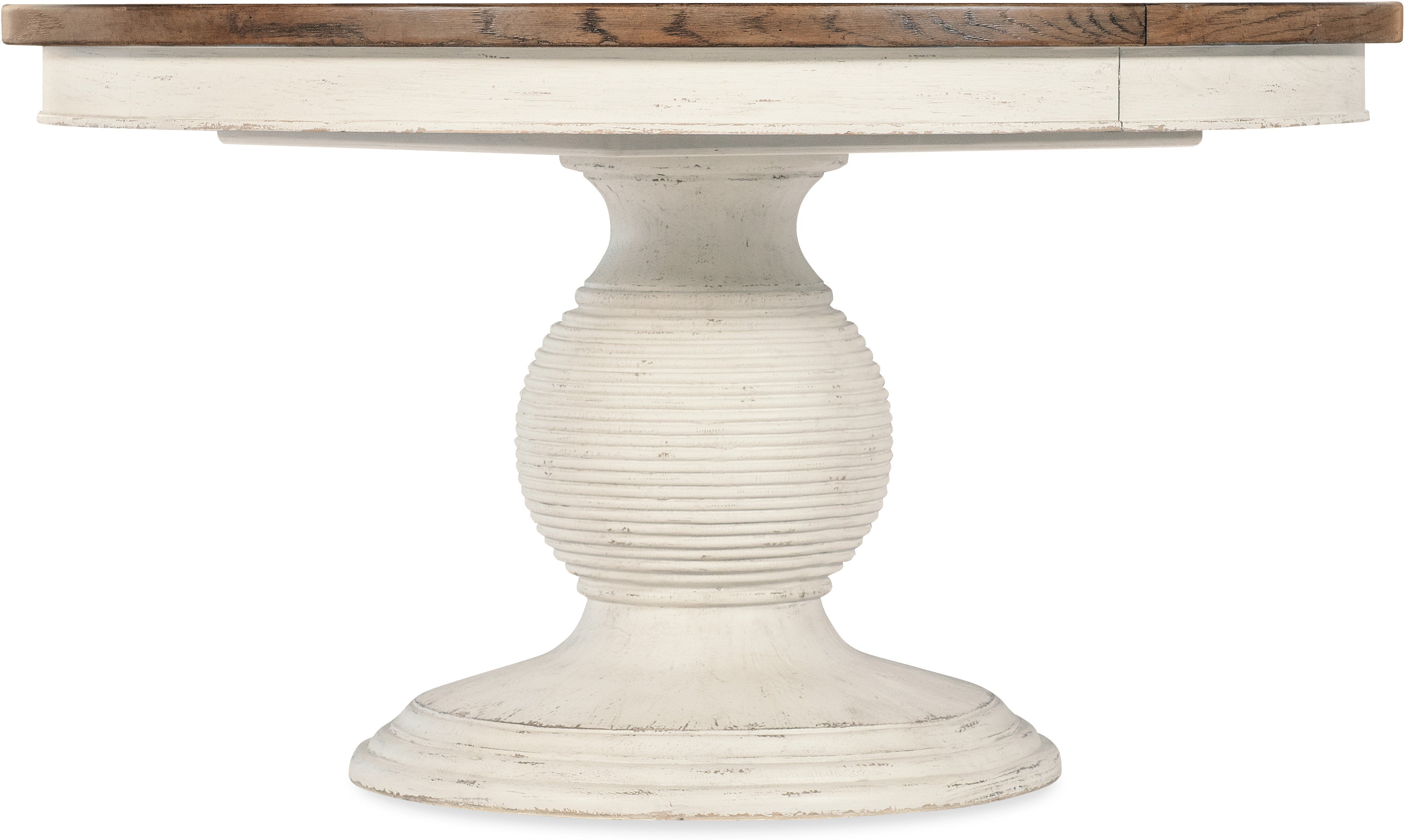 Hooker Furniture Casual Dining Americana Round Pedestal Dining Table w/1-22in leaf