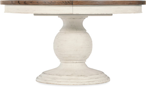 Hooker Furniture Casual Dining Americana Round Pedestal Dining Table w/1-22in leaf