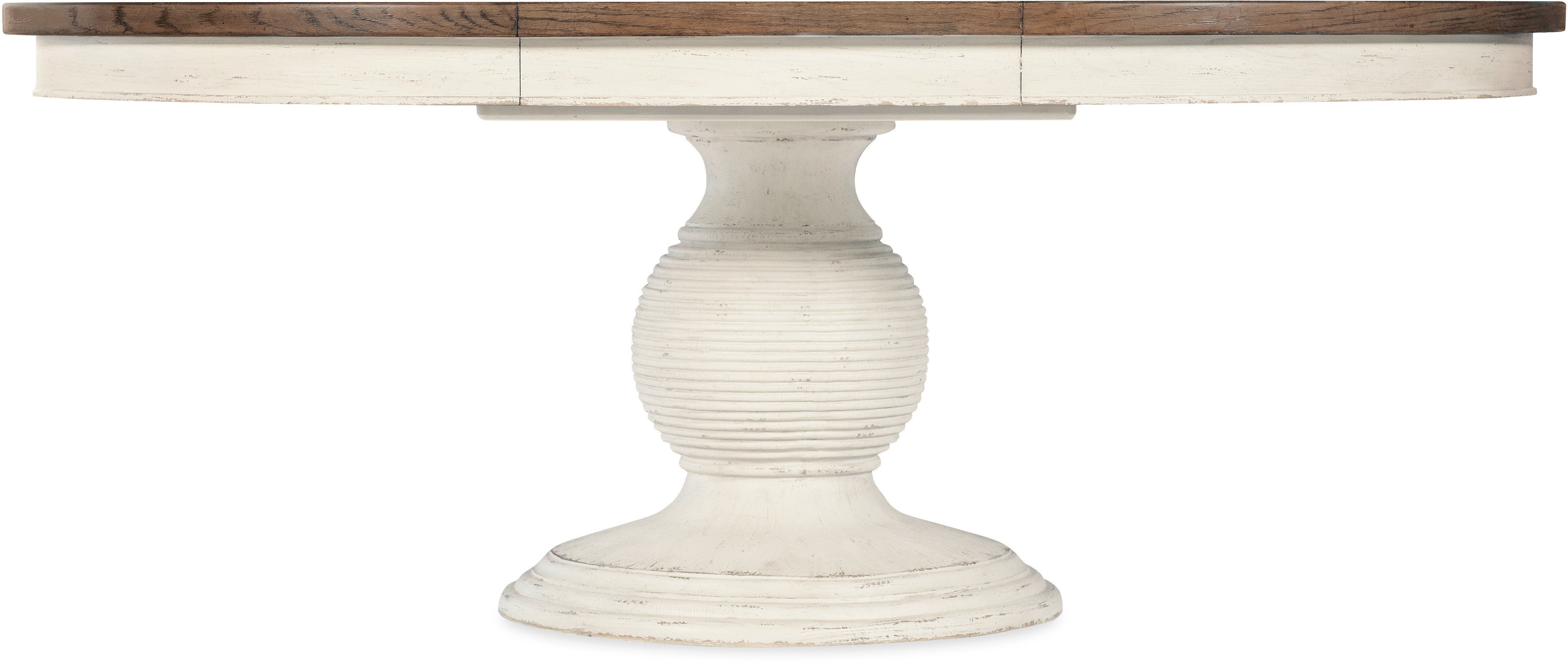 Hooker Furniture Casual Dining Americana Round Pedestal Dining Table w/1-22in leaf