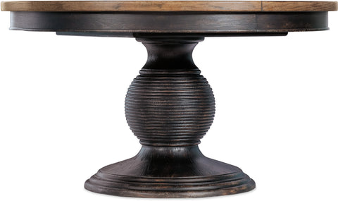 Hooker Furniture Casual Dining Americana Round Pedestal Dining Table w/1-22in leaf