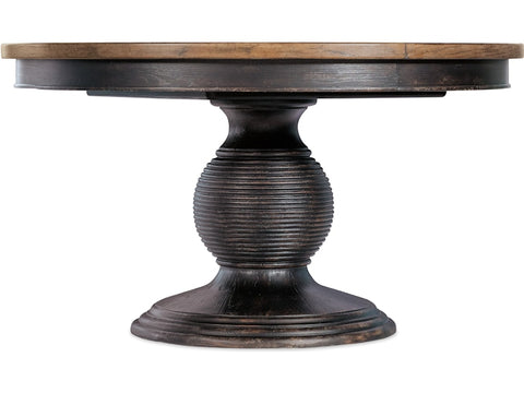Hooker Furniture Casual Dining Americana Round Pedestal Dining Table w/1-22in leaf