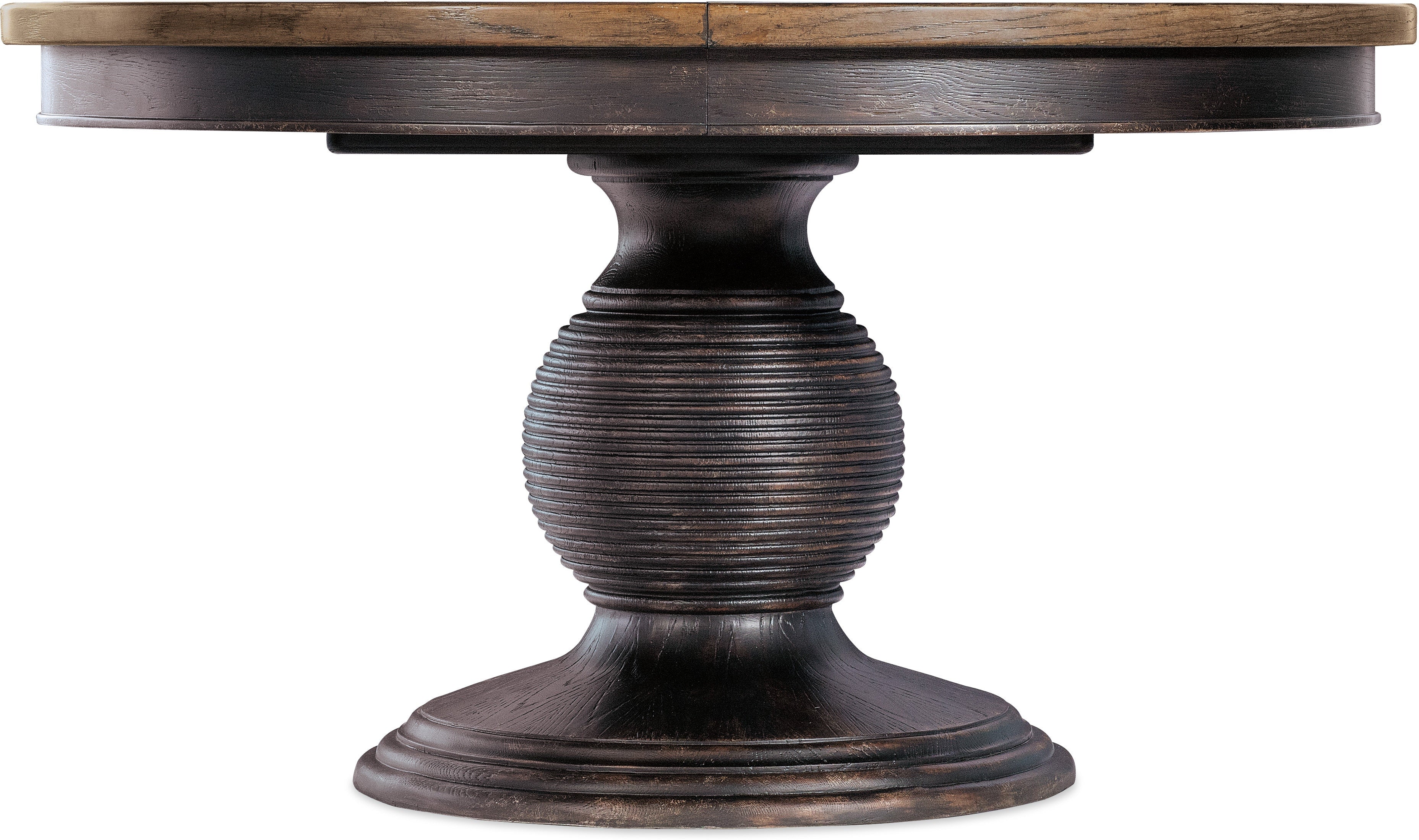 Hooker Furniture Casual Dining Americana Round Pedestal Dining Table w/1-22in leaf