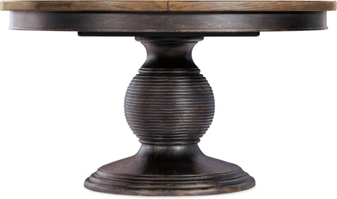 Hooker Furniture Casual Dining Americana Round Pedestal Dining Table w/1-22in leaf