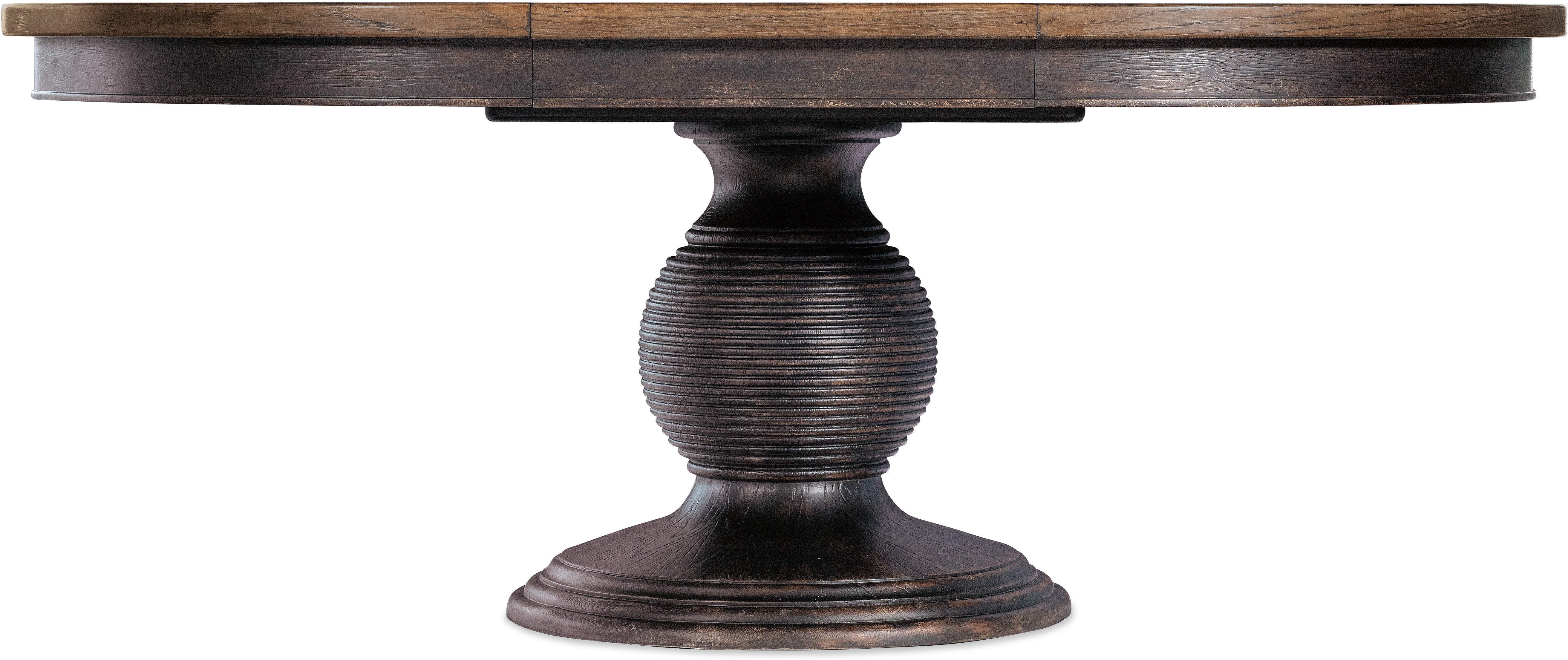 Hooker Furniture Casual Dining Americana Round Pedestal Dining Table w/1-22in leaf