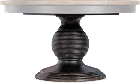 Hooker Furniture Casual Dining Americana Round Pedestal Dining Table w/1-22in leaf
