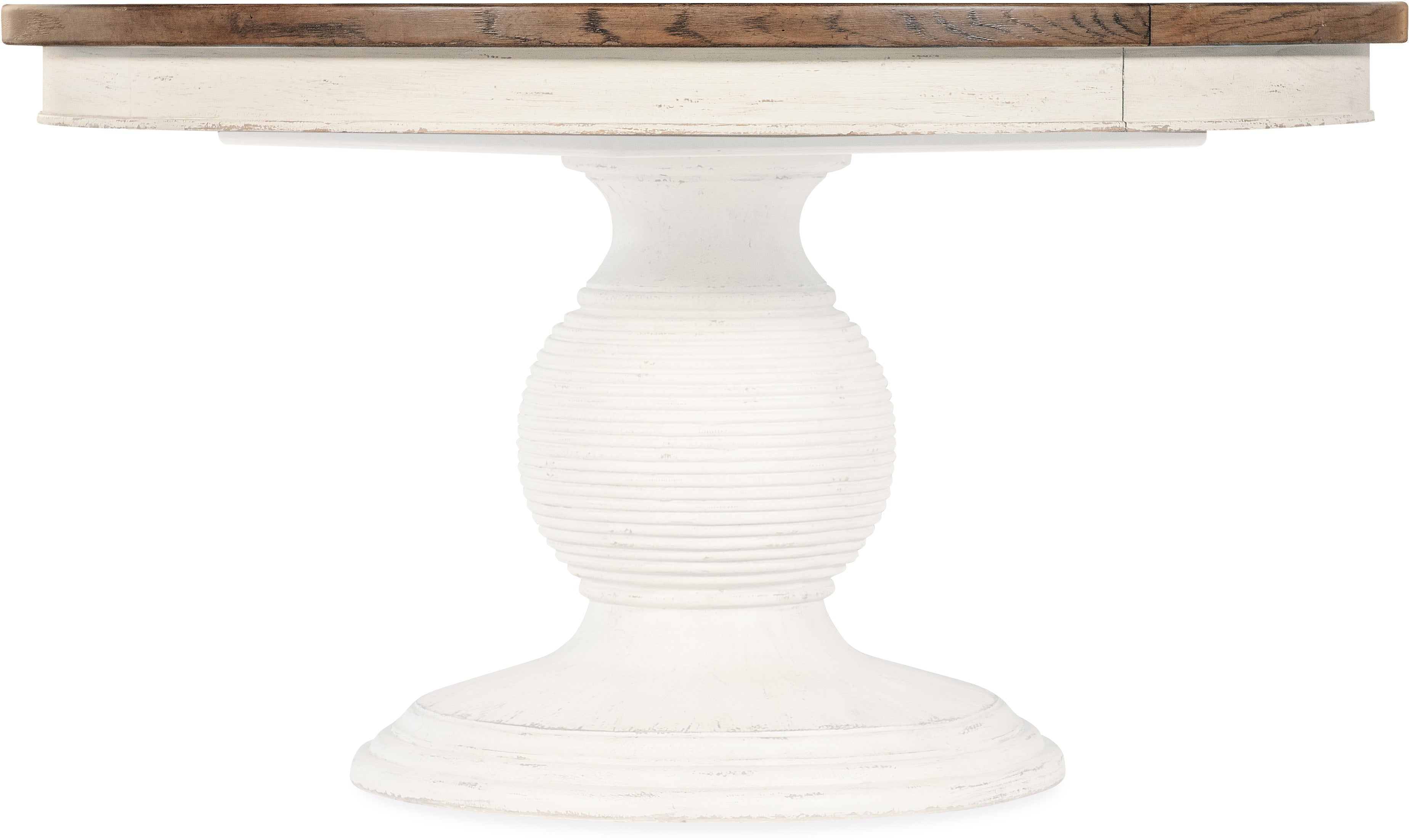 Hooker Furniture Casual Dining Americana Round Pedestal Dining Table w/1-22in leaf