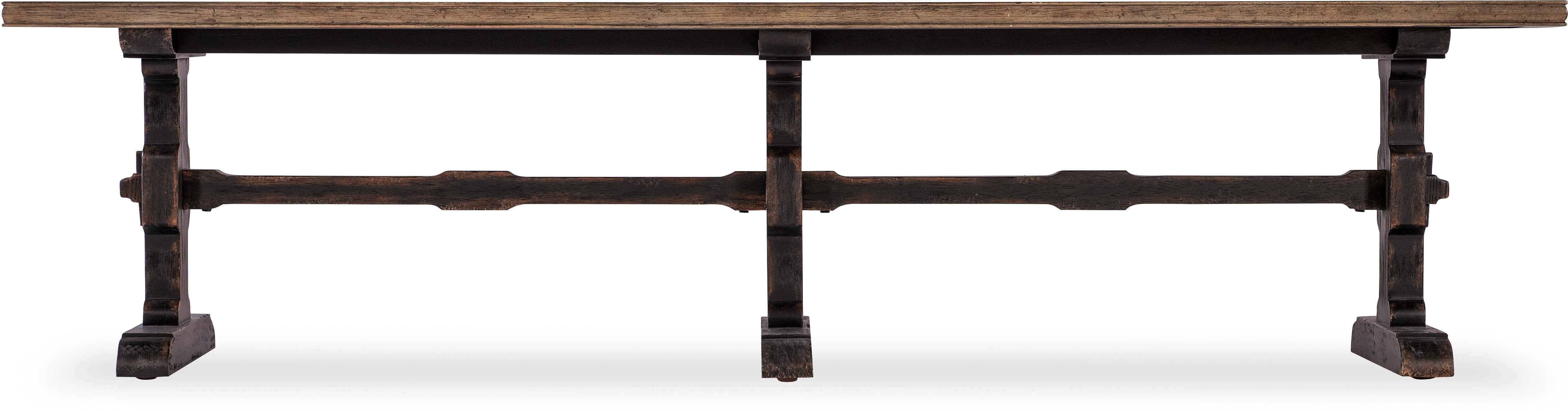Hooker Furniture Living Room Americana Trestle Rectangle Cocktail Table