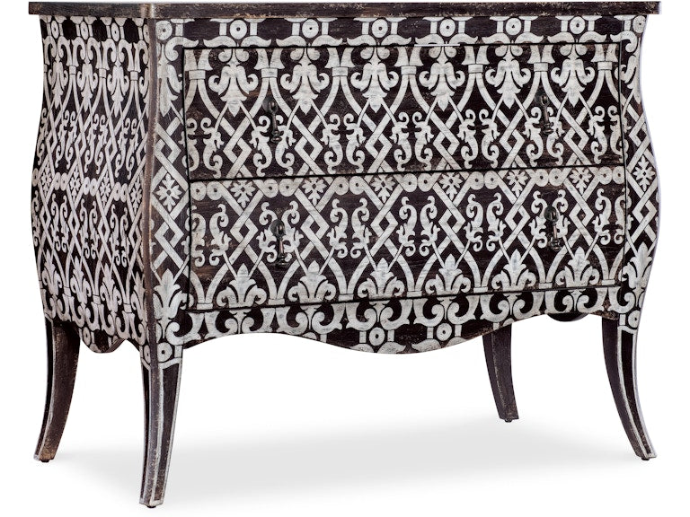 Hooker Furniture Living Room Americana Two-Drawer Bombay Accent Chest
