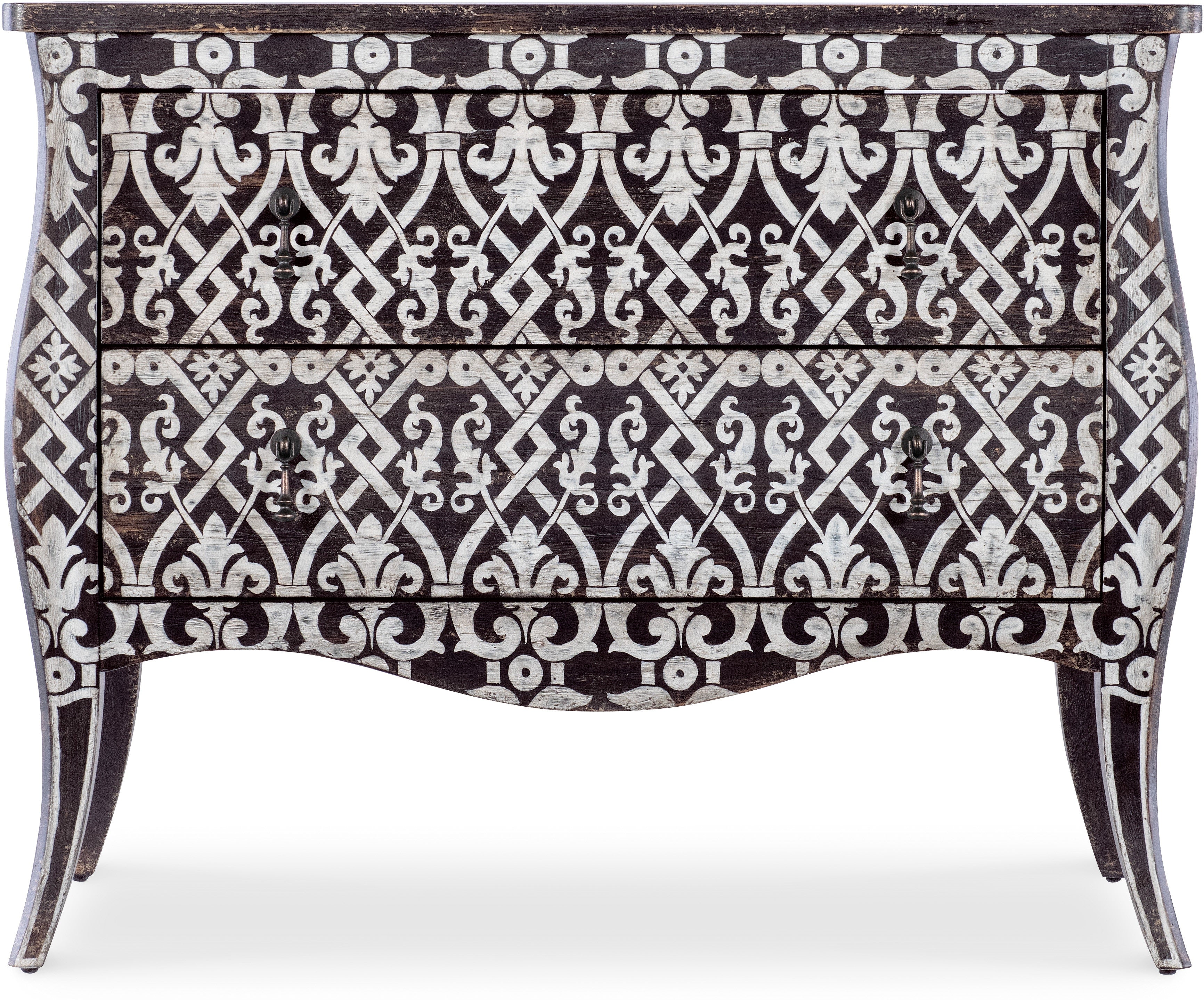 Hooker Furniture Living Room Americana Two-Drawer Bombay Accent Chest
