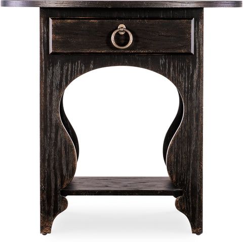 Hooker Furniture Bedroom Americana One-Drawer Oval Nightstand