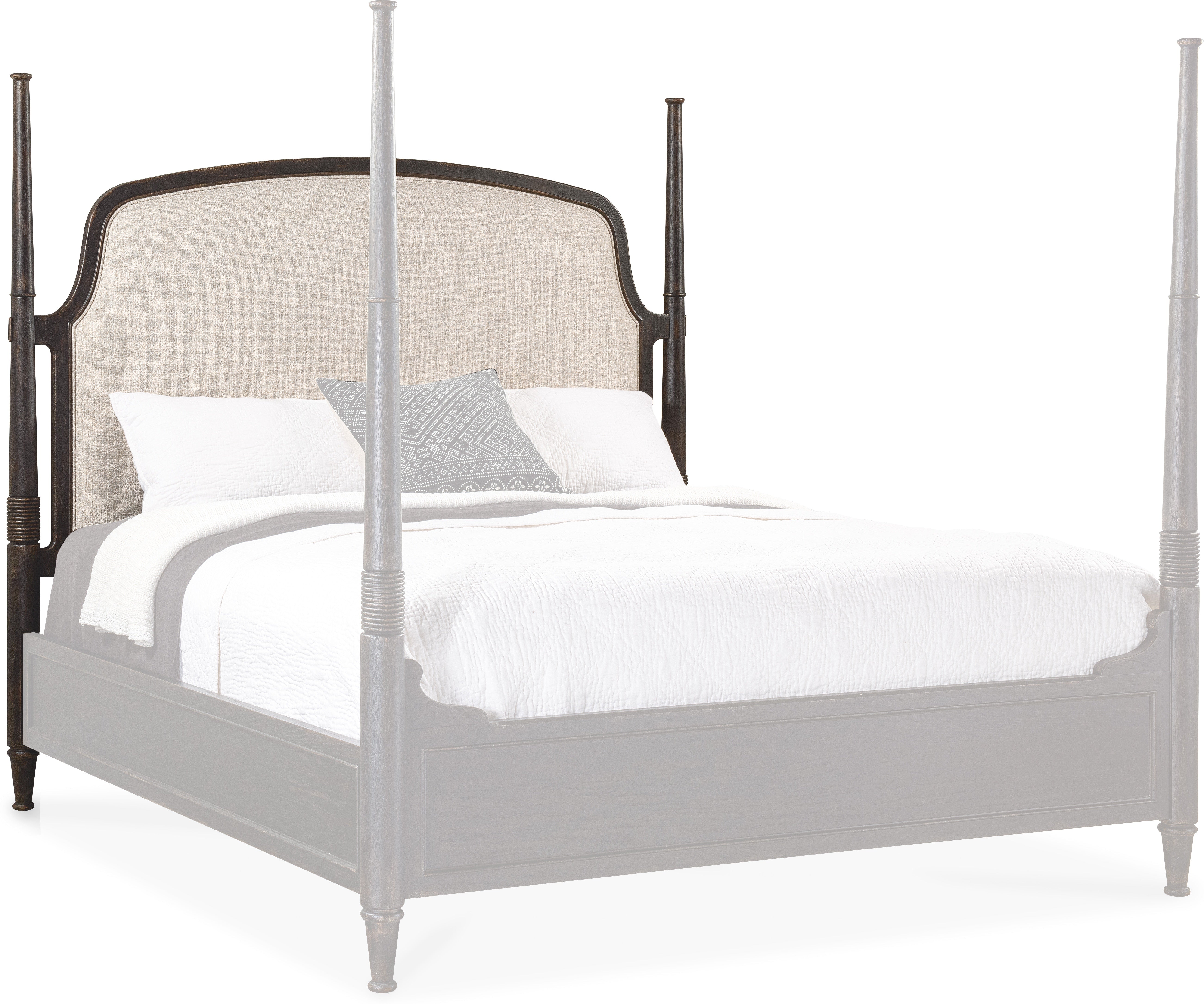 Hooker Furniture Bedroom Americana Queen Upholstered Poster Bed