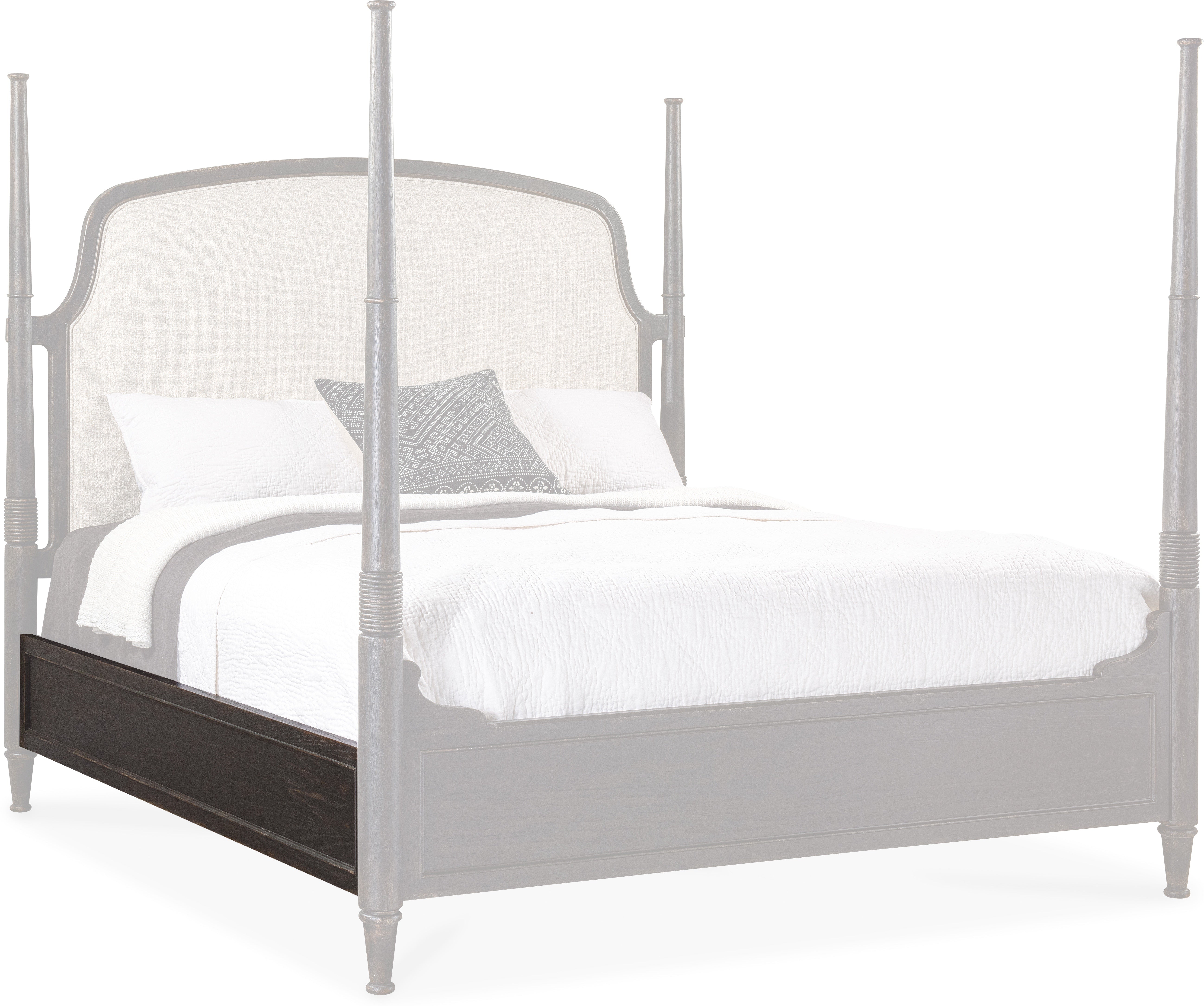 Hooker Furniture Bedroom Americana California King Upholstered Poster Bed