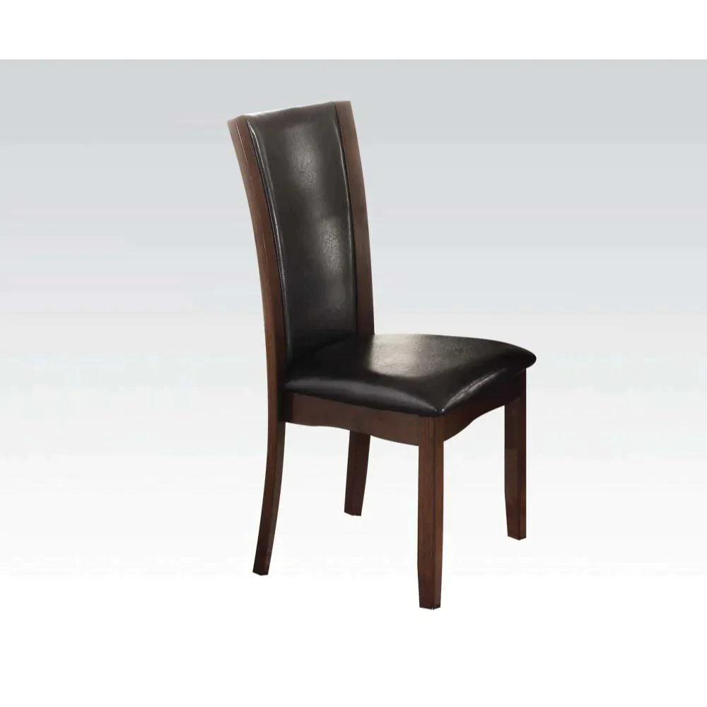 Malik Espresso PU & Espresso Side Chair Model 70504 By ACME Furniture