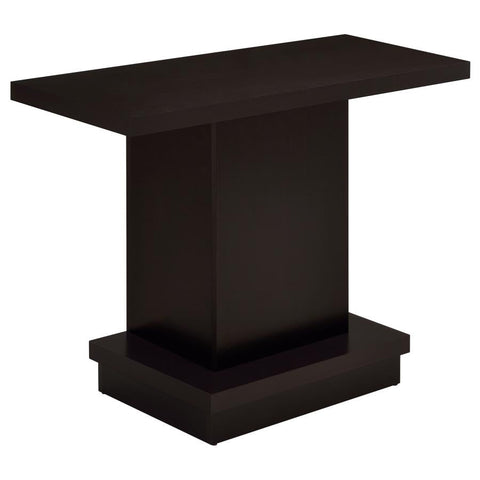 Coaster Reston Pedestal Sofa Table Cappuccino Model 705169