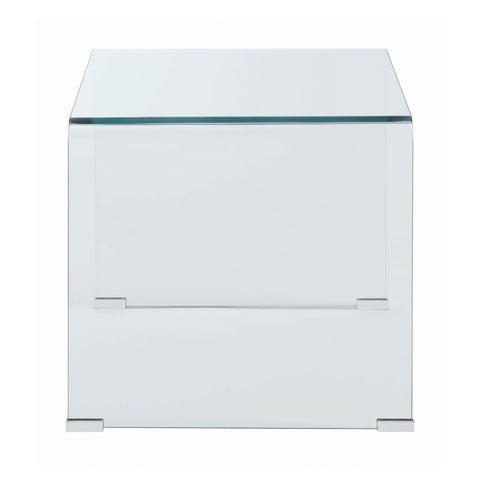 Coaster Ripley Square End Table Clear Model 705327
