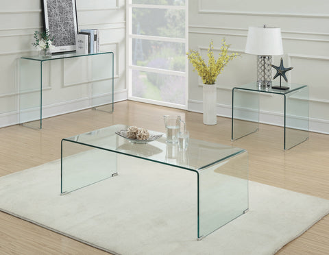 Coaster Ripley Rectangular Sofa Table Clear Model 705329