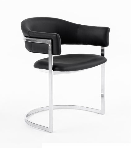 Modrest Allie Contemporary Black Leatherette Dining Chair By VIG Furniture