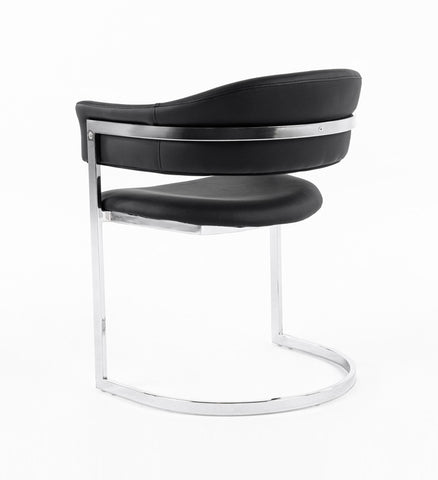 Modrest Allie Contemporary Black Leatherette Dining Chair By VIG Furniture