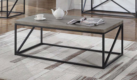 Coaster Birdie Rectangular Coffee Table Sonoma Grey Model 705618