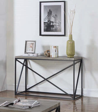 Coaster Birdie Rectangular Sofa Table Sonoma Grey Model 705619