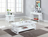 Coaster Schmitt Rectangular End Table High Glossy White Model 705707