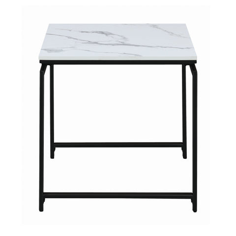 Coaster Clark 3-piece Occasional Set White and Dark Gunmetal Model 708153