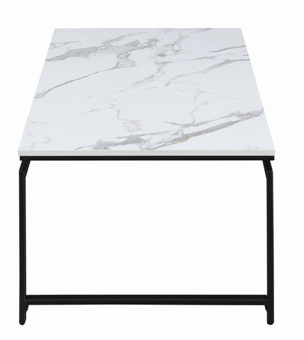 Coaster Clark 3-piece Occasional Set White and Dark Gunmetal Model 708153