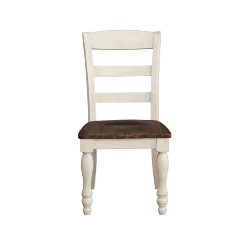 Britta Walnut & White Washed Side Chair Model 71772 By ACME Furniture