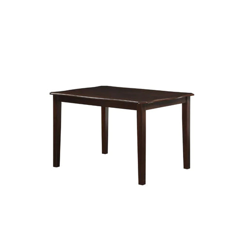 Ingeborg Black PU & Espresso Dining Table Model 71835 By ACME Furniture